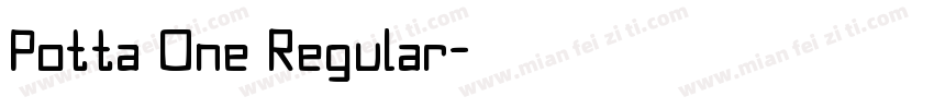 Potta One Regular字体转换
